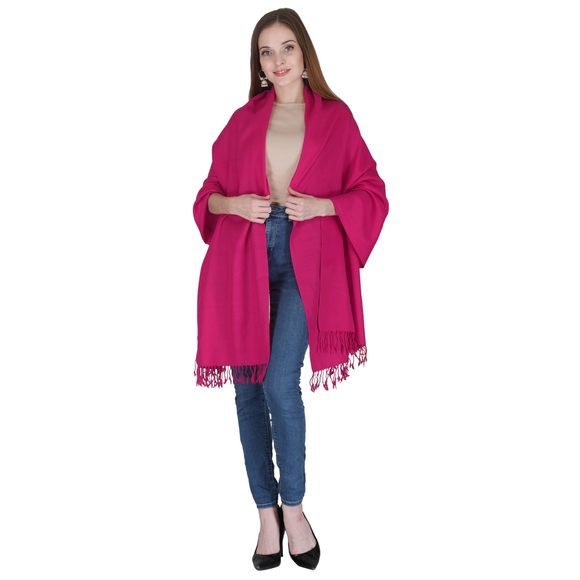 Women Handwoven Pure Merino Wool Kullu Shawl, Cashmere Stylish Wrap Scarf Long🦛